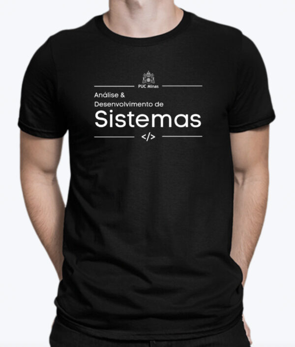 Camiseta Análise e Desenvolvimento de Sistemas - PUC Minas 2025
